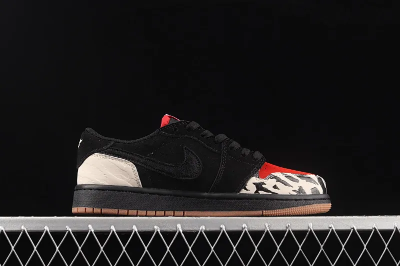 All categories Air Jordan Jordan series basketball shoes Air Jordan 1 Low Air Jordan 1 Low "Carnivore" AJ1 Joe 1 carnivore theme black and red low-top cultural sneakers DN3400-001